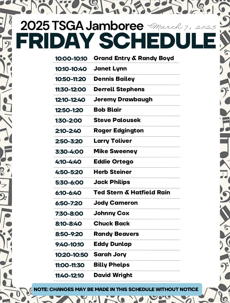Friday schedule